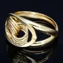 prunkvoller Ring für Damen in hochwertigem 585 14K Gelbgold in Ringgröße ca. 56