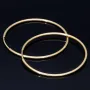 stilvolle Creolen in dezent, klassischem Design in 585er 14K Gelbgold glänzend poliert