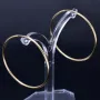 stilvolle Creolen in dezent, klassischem Design in 585er 14K Gelbgold glänzend poliert