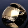 hochwertige Creolen im Greco Design aus 585 14K Gelbgold