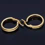 elegante, glänzende Creolen aus 14K 585 Gelbgold