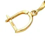 hochwertige Spiral-Ohrringe in 14K 585 Bicolor Weiß- und Gelbgold