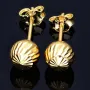 feine Ohrstecker mit filigranem Muster in 585er 14K Gold