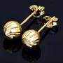 feine Ohrstecker mit filigranem Muster in 585er 14K Gold