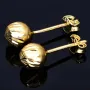 feine Ohrstecker mit filigranem Muster in 585er 14K Gold