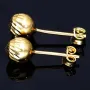 feine Ohrstecker mit filigranem Muster in 585er 14K Gold