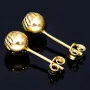 feine Ohrstecker mit filigranem Muster in 585er 14K Gold