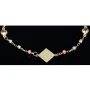 stilvolles Tricolor Armband aus hochwertigem 585 14K Gold in (ca. bis 18,5 cm Länge, verstellbar)