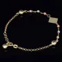 stilvolles Tricolor Armband aus hochwertigem 585 14K Gold in (ca. bis 18,5 cm Länge, verstellbar)