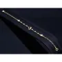 Verspieltes Tricolor Herz - Armband aus 585 14K Gold in (ca. 17 - 19,5 cm Länge verstellbar)
