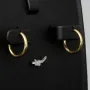 Mini - Creolen in klassischem Design aus hochwertigem 585er 14K Gelbgold