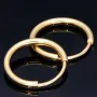Mini - Creolen in klassischem Design aus hochwertigem 585er 14K Gelbgold