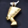 Glänzender Nofretete - Anhänger in 333er 8K Gelbgold