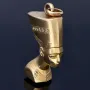 Glänzender Nofretete - Anhänger in 333er 8K Gelbgold
