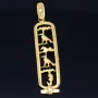 Hieroglyphen - Anhänger aus massivem, hochwertigem 585er 14K Gelbgold