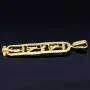Hieroglyphen - Anhänger aus massivem, hochwertigem 585er 14K Gelbgold
