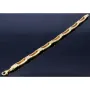 edles Armband in modernem Design aus 14K 585er Bicolor Gelb- und Weißgold (ca. 20,5 cm Länge)