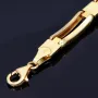 edles Armband in modernem Design aus 14K 585er Bicolor Gelb- und Weißgold (ca. 20,5 cm Länge)