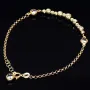 Funkelndes Kugelarmband aus 585 14K Gold in (ca. 20,0 cm Länge)