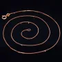 Feine Venezianerkette aus edlem 375 (9k) Rotgold (ca. 45 cm Länge)