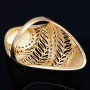 Hübsch verzierter Ring für Damen aus 585er 14 Karat Gelbgold mit Zirkoniabesatz Größe ca. 59