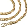 Voll massive Königskette aus hochwertigem 585er Gold (14 Karat) in 60 cm Länge; ca. 4mm breit - Made in Germany