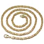 extralange, massive Premium-Königskette aus hochwertigem 14K Gold (585) in 70 cm Länge; ca. 4mm breit (ca. 75,4g) Made in Germany mit FBM Stempel