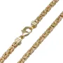 extralange, massive Premium-Königskette aus hochwertigem 14K Gold (585) in 70 cm Länge; ca. 4mm breit (ca. 75,4g) Made in Germany mit FBM Stempel