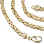 XL massive Königskette aus hochwertigem 585er Gold (14 Karat) in 65 cm Länge; ca. 4mm breit (ca. 68,1g) - Made in Germany