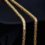 voll massive Königskette aus hochwertigem 585er Gold (14 Karat) in 55 cm Länge; ca. 4mm breit (ca. 58,1g) - Made in Germany