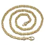 voll massive Königskette aus hochwertigem 585er Gold (14 Karat) in 55 cm Länge; ca. 4mm breit (ca. 58,1g) - Made in Germany