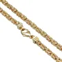 voll massive Königskette aus hochwertigem 585er Gold (14 Karat) in 55 cm Länge; ca. 4mm breit (ca. 58,1g) - Made in Germany
