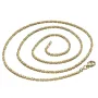 Filigran gearbeitete, massive Königskette aus hochwertigem 14K Gold (585) in 60 cm Länge; ca. 2mm breit (ca. 14,1g) - Made in Germany mit FBM Stempel