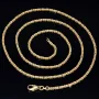 Filigran gearbeitete, massive Königskette aus hochwertigem 14K Gold (585) in 60 cm Länge; ca. 2mm breit (ca. 14,1g) - Made in Germany mit FBM Stempel