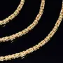 Filigran gearbeitete, massive Königskette aus hochwertigem 14K Gold (585) in 60 cm Länge; ca. 2mm breit (ca. 14,1g) - Made in Germany mit FBM Stempel