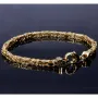 Massives Königsarmband aus Gold (585 / 14k Gold) , ca. 4 mm Breite, ca. 22cm lang - mit FBM Stempel