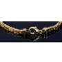 Massives Königsarmband aus Gold (585 / 14k Gold) , ca. 4 mm Breite, ca. 22cm lang - mit FBM Stempel