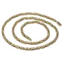 Königskette aus edlem, hochwertigem 585er Gelbgold (14k)- 65cm lang, 3,5 mm breit