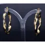 Exquisite Twist - Creolen mit filgranem Greco - Design aus 585er (14K) Gelbgold