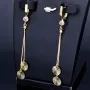 Bezaubernde hängende Ohrringe mit Zirkonia aus 585er (14K) Gold