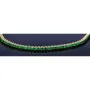 Glänzendes Tennisarmband mit leuchtenden, hellgrünen Zirkoniasteinen aus hochwertigem 585 14K Gold in (ca. 16 cm Länge)