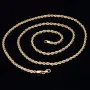 Funkelnde Kordelkette für Damen in ca. 55 cm Länge aus hochwertigem 585er Gold 14k