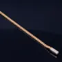 Bezauberndes Tennisarmband mit leuchtenden, rosa Zirkoniasteinen aus hochwertigem 585 14K Gold in (ca. 20 cm Länge)