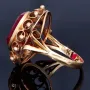 Sehr schöner Vintage Damenring aus 585 14K Gelbgold mit einem eingefassten Zirkonia- Größe 55 - 56