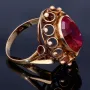 Sehr schöner Vintage Damenring aus 585 14K Gelbgold mit einem eingefassten Zirkonia- Größe 55 - 56