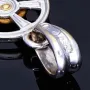 Glänzender Maria und Jesus - Anhänger in hochwertigem Bicolor 18K 750 Weiß- und Gelbgold