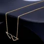 Bezaubernde Goldkette mit Engelsflügel - Anhänger in edlem 14K / 585 Gelbgold