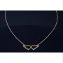 Bezaubernde Goldkette mit Engelsflügel - Anhänger in edlem 14K / 585 Gelbgold