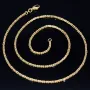 Massive, filigrane gearbeitete Königskette aus hochwertigem 14K Gold (585) in 50 cm Länge; ca. 2mm breit (ca. 11,7g) - Made in Germany mit FBM Stempel