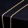 Massive, filigrane gearbeitete Königskette aus hochwertigem 14K Gold (585) in 50 cm Länge; ca. 2mm breit (ca. 11,7g) - Made in Germany mit FBM Stempel